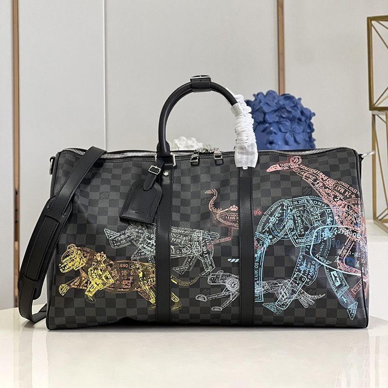 ☆Very popular☆Rare☆Louis Vuitton☆Keepall Bandouliere 50 Boston bag fake animal N45281