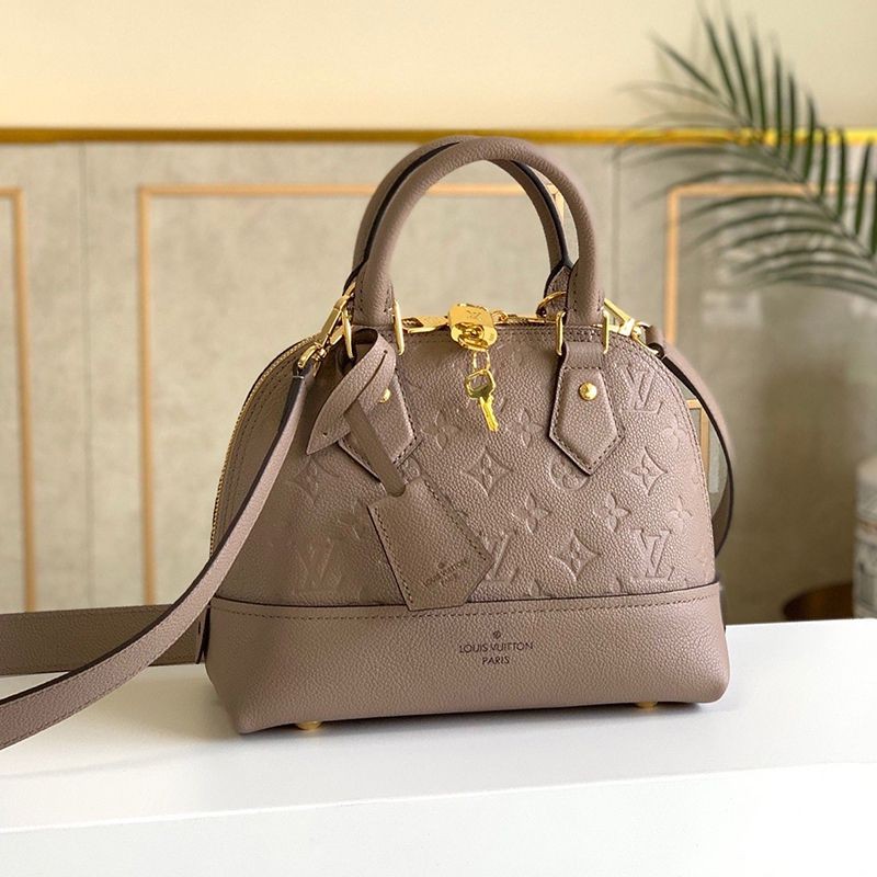 Not available in Japan Louis Vuitton Super Copy Neo Alma BB Bag ★ 2way Monogram Empreinte Shoulder Bag? Tourterelle M44885