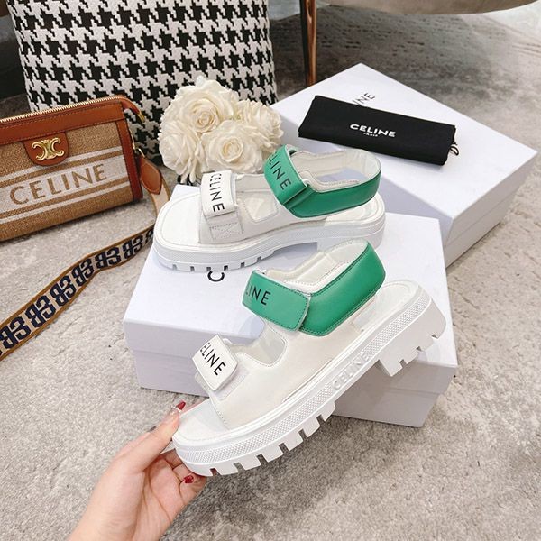 Domestically sourced ★ Celine replica ★ Before it sells out? Leo Velcro strap sandals 345663338C01FG
