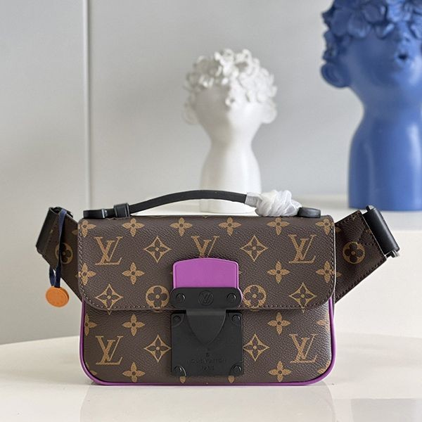 The rapidly growing popularity of Louis Vuitton S-lock logo strap shoulder bag replica M46245