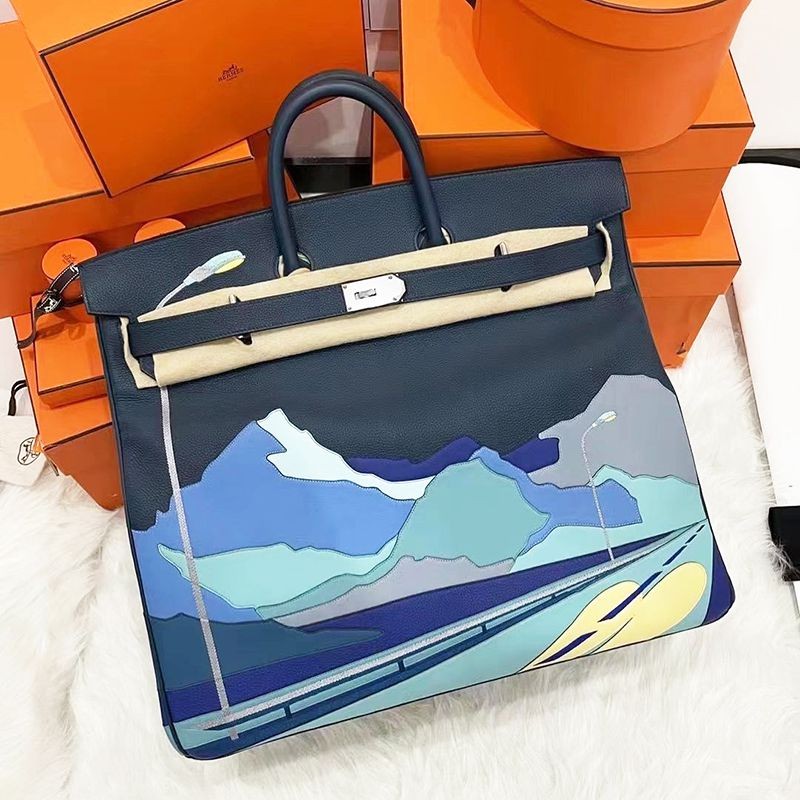 Extremely rare! Hermes Haute Couture replica Birkin 50cm Endless Road Togo x Swift erm39144