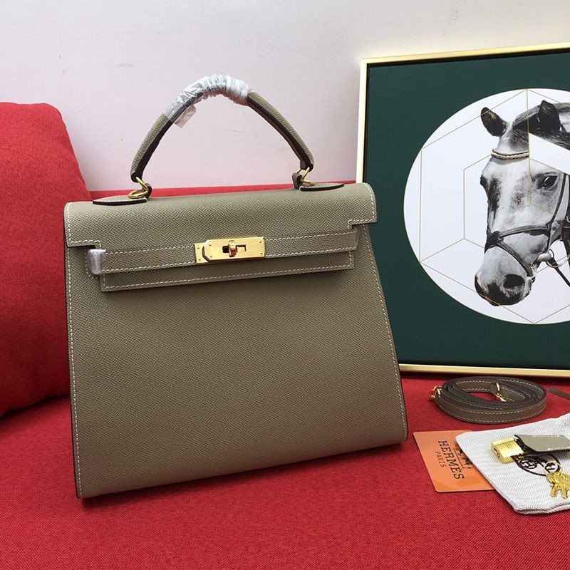 Hermes Kelly 28 Replica Etoupe Handbag he26002
