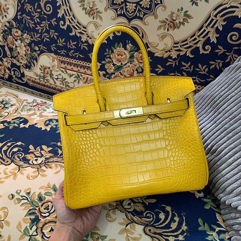 No.1 Popular Hermes Birkin 30 Porosus Crocodile Fake Niloticus ero59308