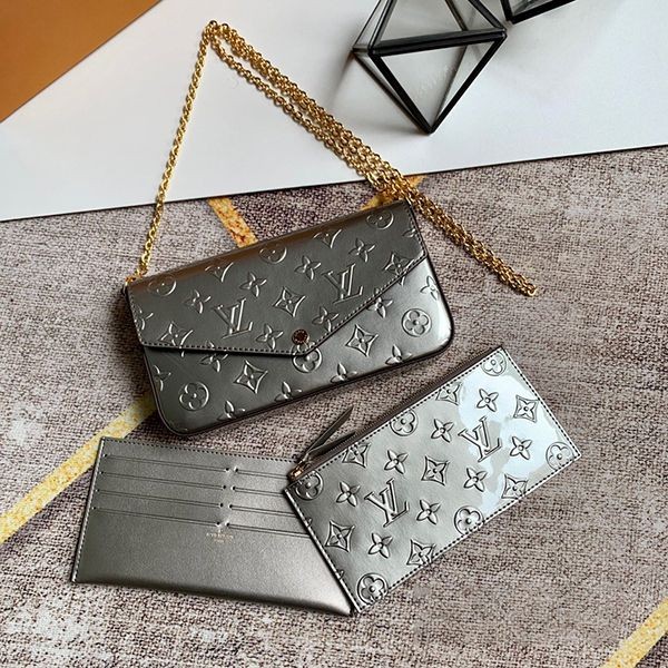 No customs duties Louis Vuitton shoulder bag replica Monogram Empreinte Pochette Felicie bag M68648 No customs duties Louis Vuitton shoulder bag replica Monogram Empreinte Pochette Felicie bag M68648