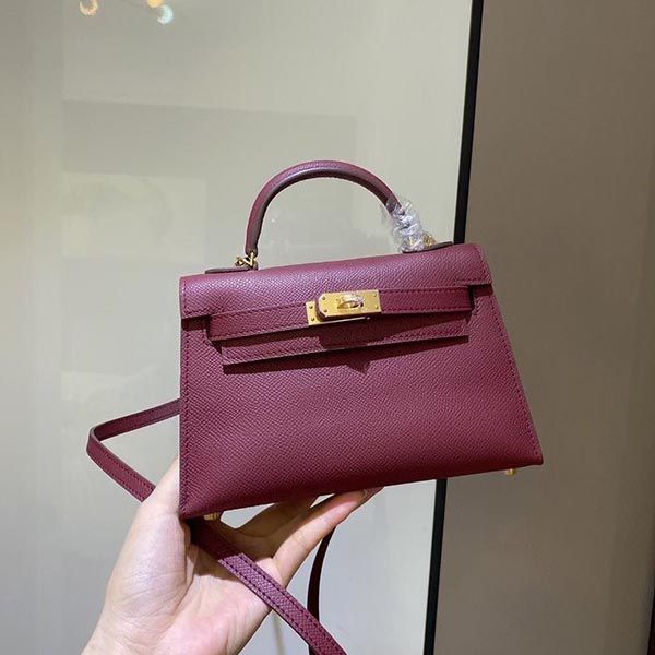 Hermes Kelly Mini 2 Kazak Replica Epson Silver Hardware he19018