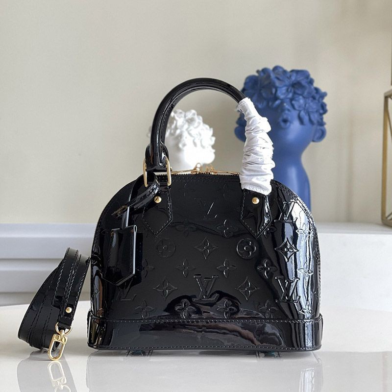 Hard to find Louis Vuitton Monogram Patent Leather Alma BB vud27517
