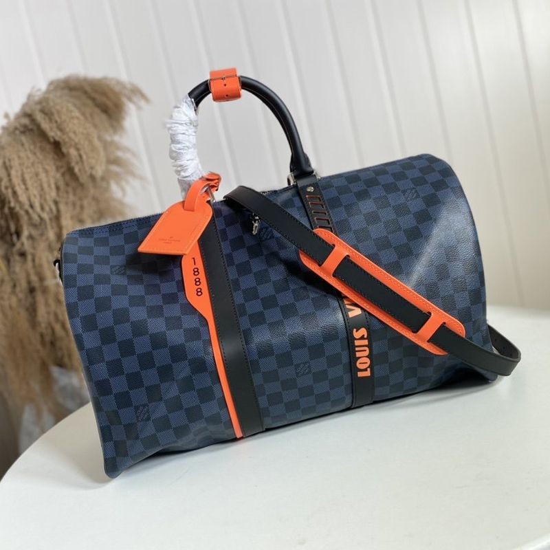 Lowest price challenge Damier new Louis Vuitton Keepall Bandouliere 45 bag fake vus90911