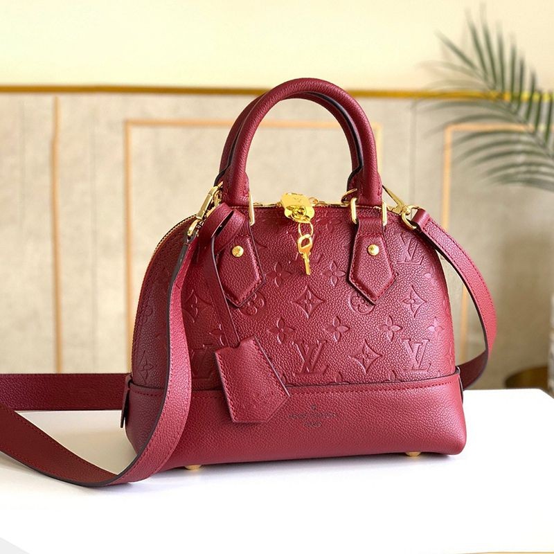 Classic Louis Vuitton Neo Alma BB Copy Bag ★ 2way Monogram Empreinte Shoulder Bag? Cherry Berry M44866