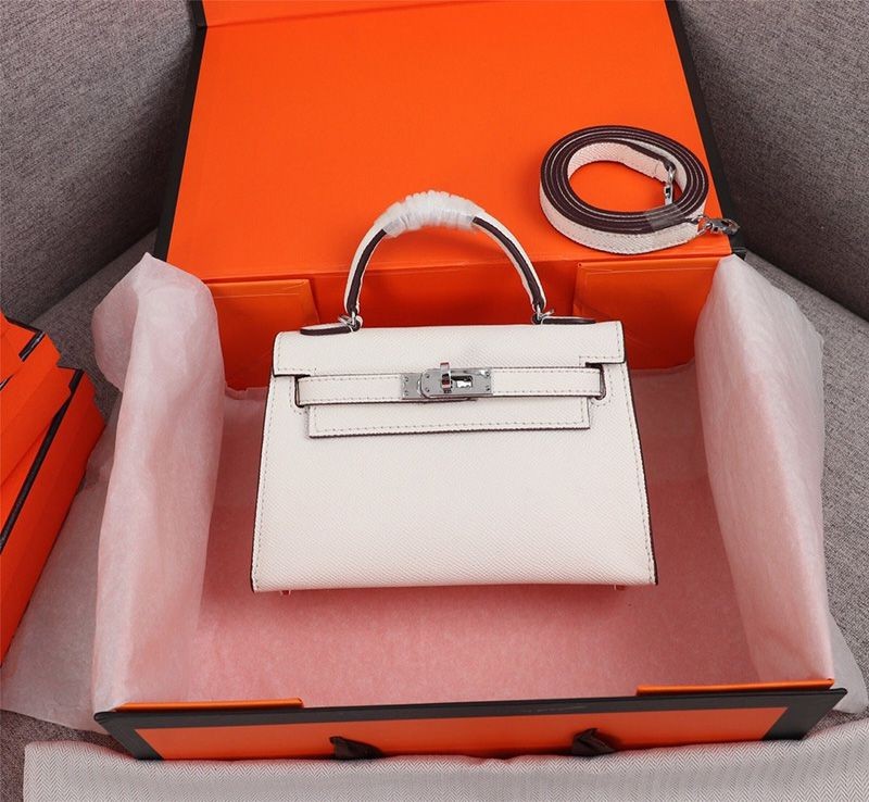 2021SS Hermes Kelly Mini 2 Kazak Replica Epson Silver Hardware he26112