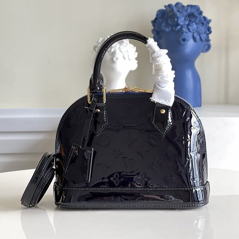 Rare color Louis Vuitton Monogram Patent Leather Alma BB vuc58910