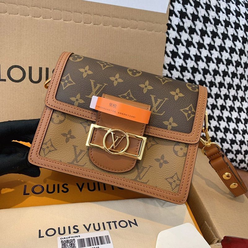 Free shipping Louis Vuitton replica Dauphine bag Monogram canvas mini vun68868 Free shipping Louis Vuitton replica Dauphine bag Monogram canvas mini vun68868