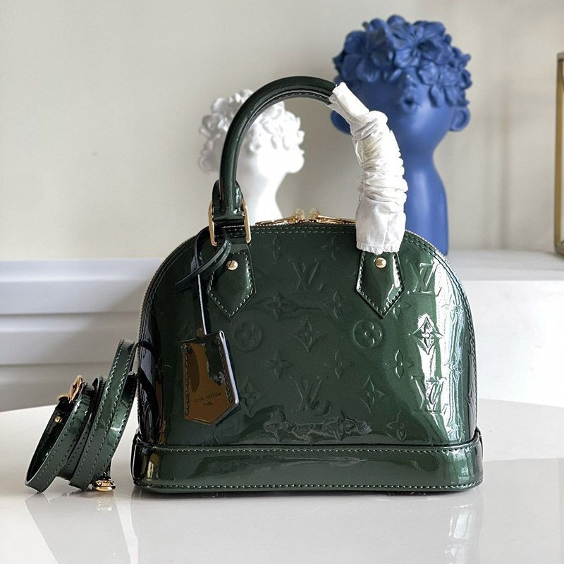 Louis Vuitton Monogram Patent Leather Alma BB Replica M91606 Louis Vuitton Monogram Patent Leather Alma BB Replica M91606