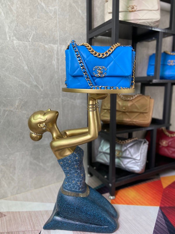 Free shipping Chanel Blue Flap Bag Copy Shoulder Bag shu34304