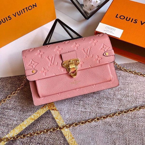 21AW New Louis Vuitton Shoulder Bag Replica Monogram Empreinte Portefeuille Vavin Chain M67841