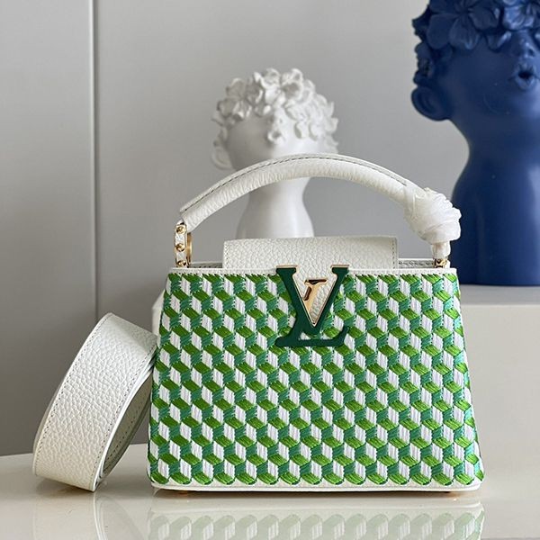 Very popular!! New color, also great as a gift★? Louis Vuitton Capucines fake hand shoulder bag 3 sizes M59879