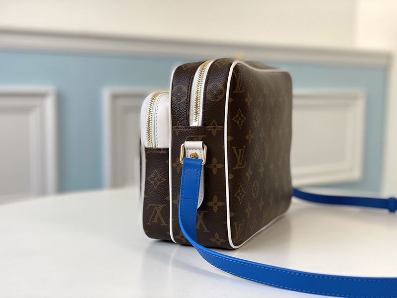 Rare color Louis Vuitton x NBA collaboration NIL messenger fake shoulder bag ★ Monogram M85143