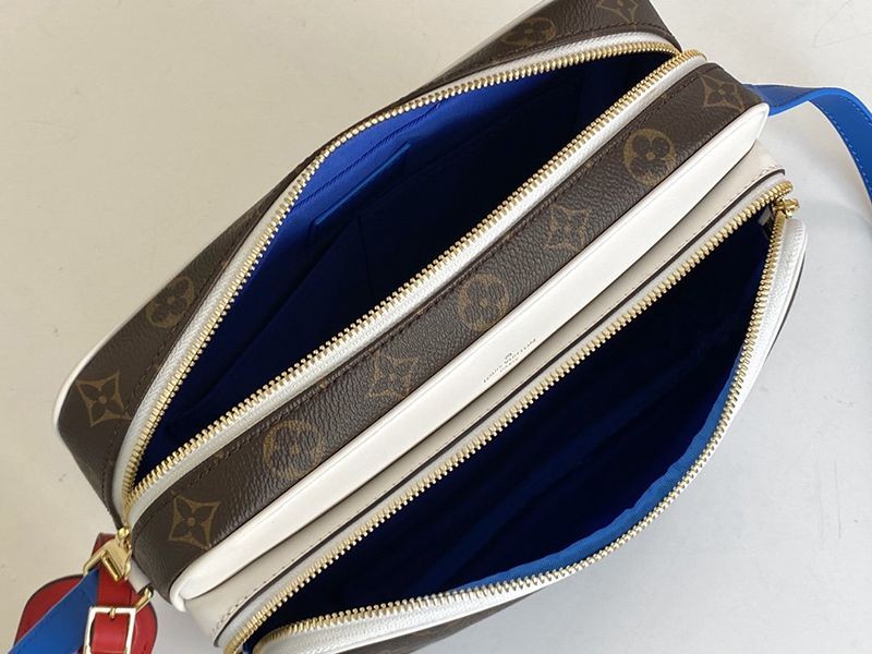 Rare color Louis Vuitton x NBA collaboration NIL messenger fake shoulder bag ★ Monogram M85143