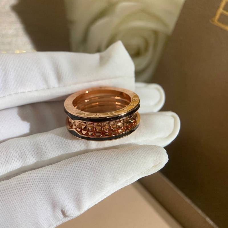 Classic and popular Bulgari B.ZERO1 18K pink gold 1 band ring replica Bun34292