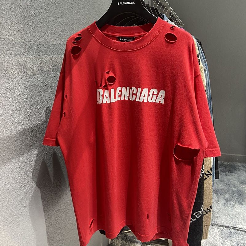21-22AW [Balenciaga] Logo cotton T-shirt fake bat02455