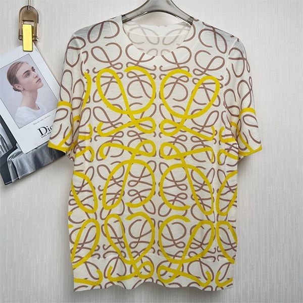 Very popular!! New color ☆ Loewe ★ Anagram bicolor cotton T-shirt fake ★ log33124 Very popular!! New color ☆ Loewe ★ Anagram bicolor cotton T-shirt fake ★ log33124