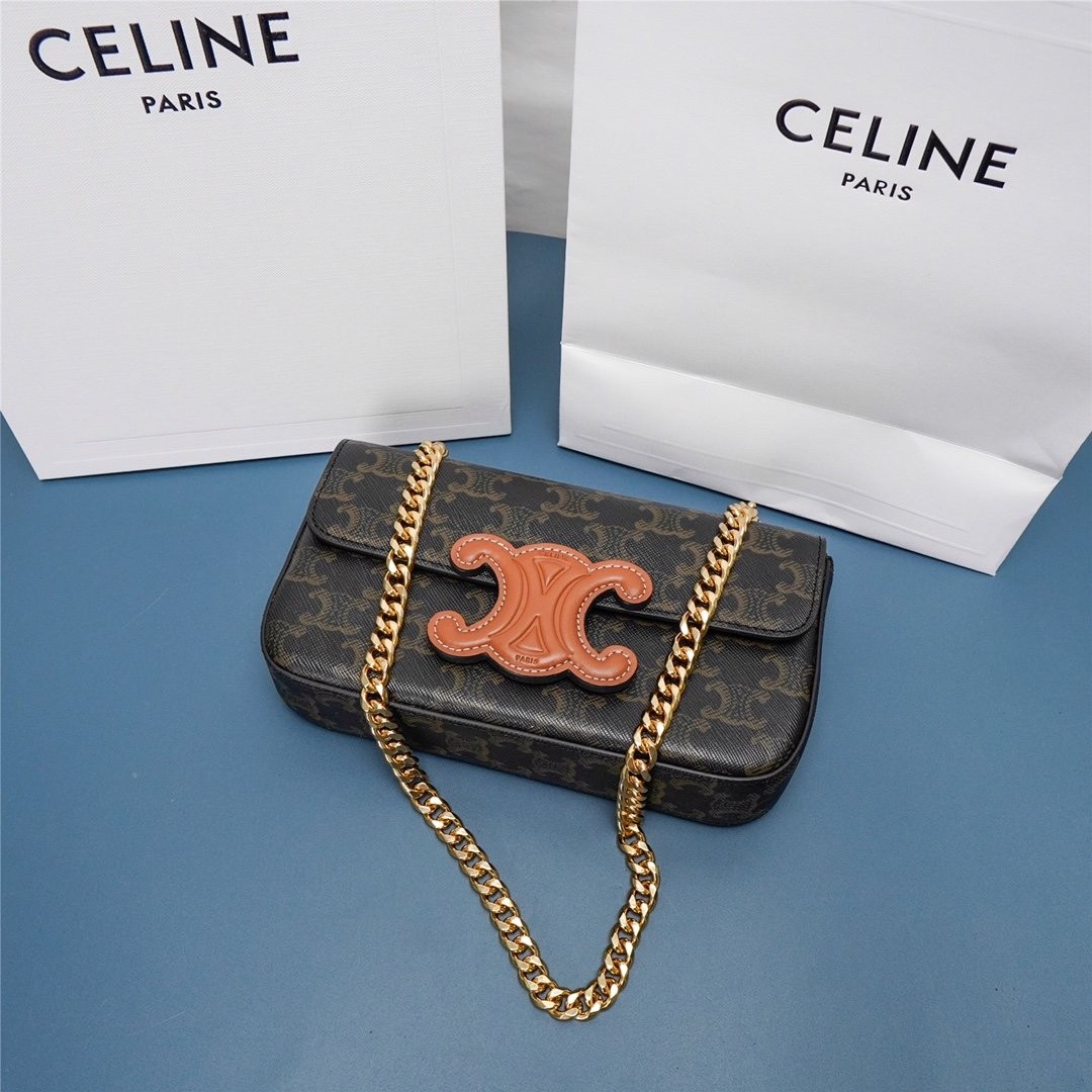 Very popular: Replica Celine chain shoulder bag Cuir Triomphe 199242CUZ04LU Very popular: Replica Celine chain shoulder bag Cuir Triomphe 199242CUZ04LU