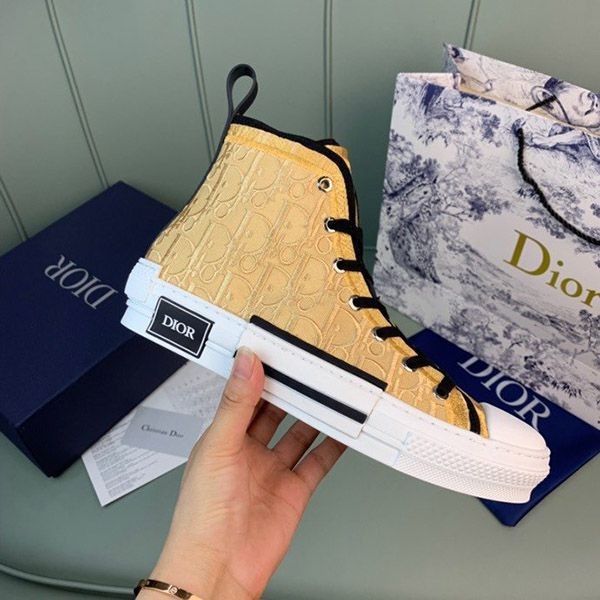 Extremely rare! Dior B23 replica high top sneakers ☆ Dior oblique embroidery den80882