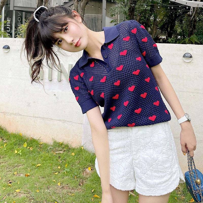 Super hot topic! Dior heart openwork T-shirt copy del78859 Super hot topic! Dior heart openwork T-shirt copy del78859