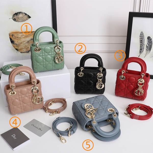 21-22AW Lady Dior Replica Micro Bag Cannage Lambskin 5 Colors dec39294
