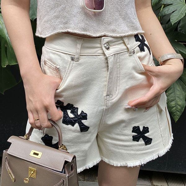 Not available in Japan Chrome Hearts 10 [Cemetery Cross Denim Pants Fake] Kul75404