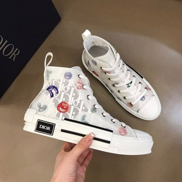 Eye-catching color Dior Kenny Scharf fake collaboration B23 high-top sneakers 3SH118ZKK_H065