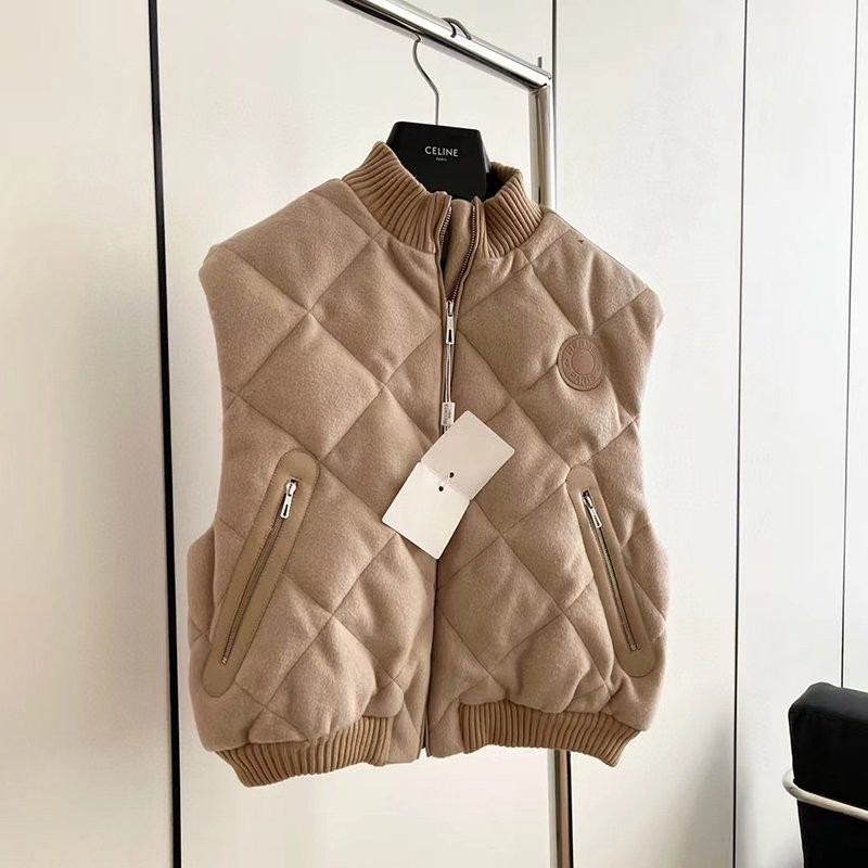 Rare color Hermes★Sleeveless down vest jacket copy erd82659