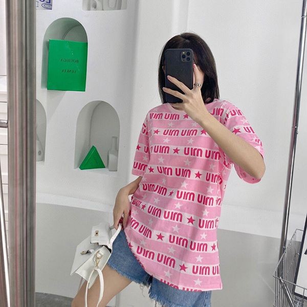 Miu Miu replica not available in Japan, printed jersey T-shirt with logo myx78182