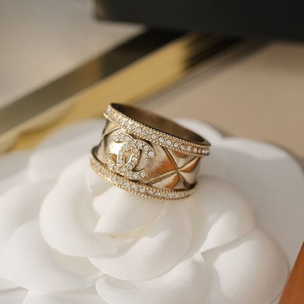 Spring/Summer New Arrivals Chanel BeigeGold Grand Coco Crush Ring Replica sho40746
