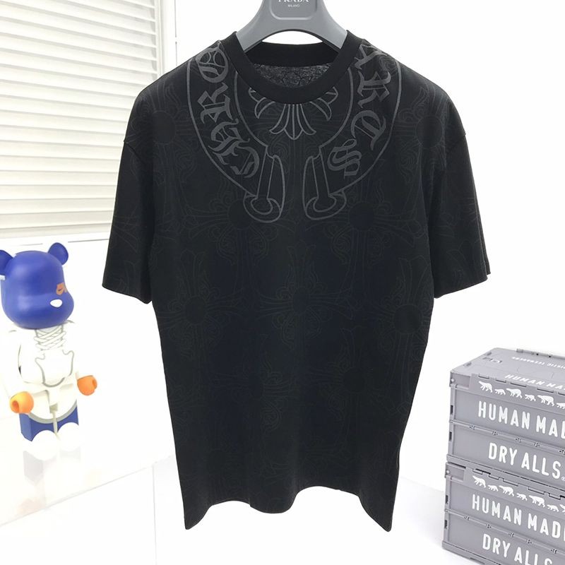 Sure to sell out ★ Hard to find Chrome Hearts Cross T-shirt copy ★ Kuk06005