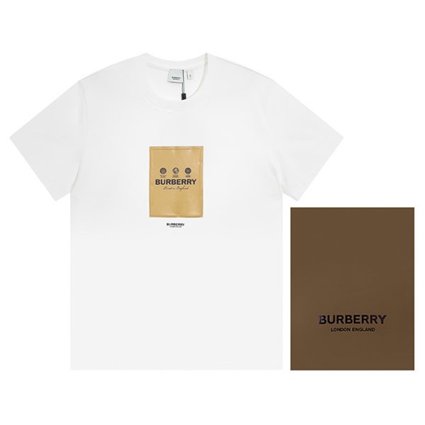 Super Hot! Burberry Crew Neck T-Shirt Oversized Short Sleeves Replica Bab73378