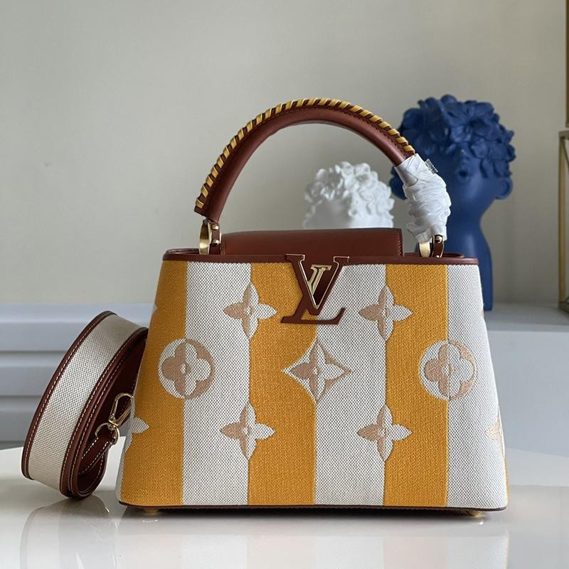 Extremely rare! Louis Vuitton Capucines MM replica handbag vuj25175