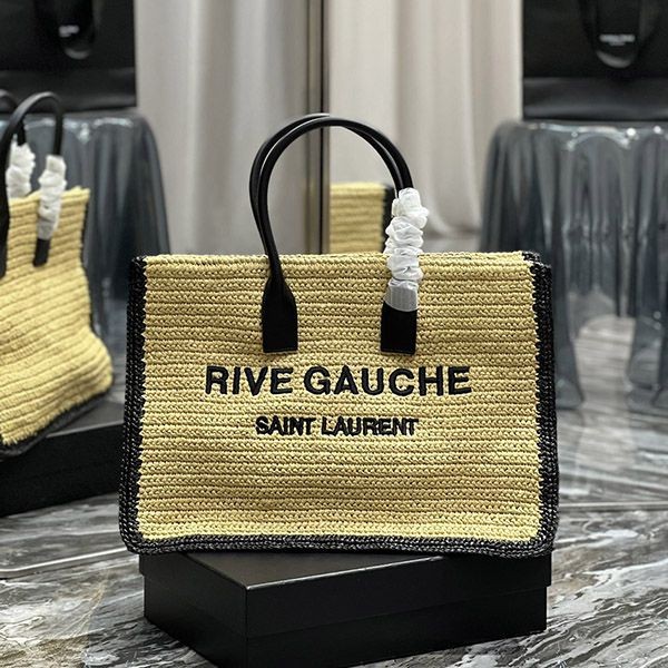 Very popular all over the world? Yves Saint Laurent replica Rive Gauche (medium/raffia) 685742GAAAG2099