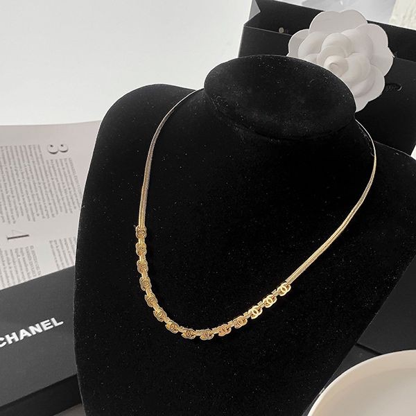 New 22SS Chanel Necklace Replica Choker Stone CC Logo shz83856