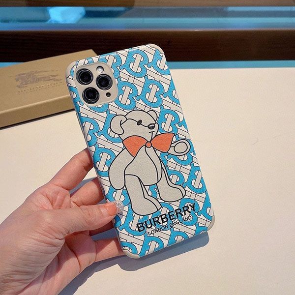 Classic Burberry Monogram Print Leather iPhone 13Pro Case Bao63173