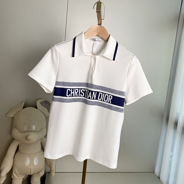 New on sale★Sold out, very popular Dior logo cotton jersey polo shirt, fake★ dej64939 New on sale★Sold out, very popular Dior logo cotton jersey polo shirt, fake★ dej64939