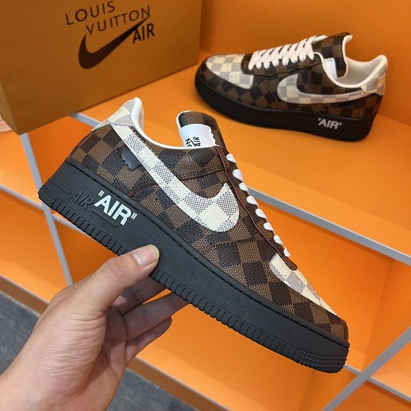 Louis Vuitton x Nike Air Force 1 Collaboration Low Top Sneakers vuo98411, Sold Out