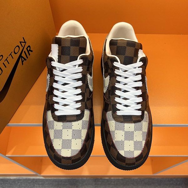 Louis Vuitton x Nike Air Force 1 Collaboration Low Top Sneakers vuo98411, Sold Out