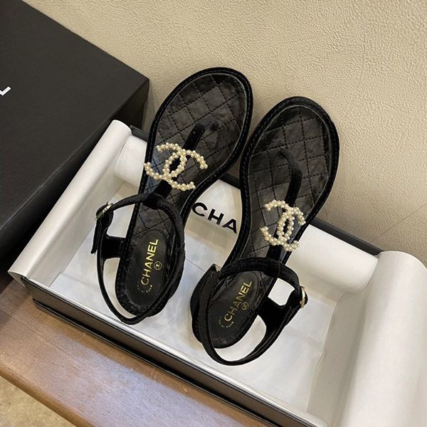 Competition Chanel Sandals Replica CC Logo shy85491 Competition Chanel Sandals Replica CC Logo shy85491