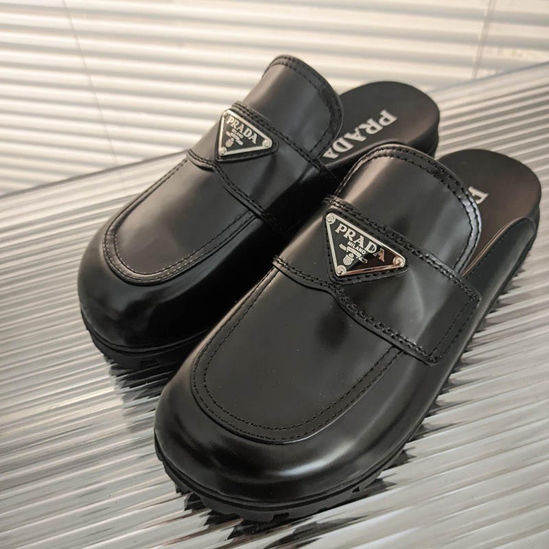 Very popular! [Prada] Studded rubber sole logo sandals replica pup28842