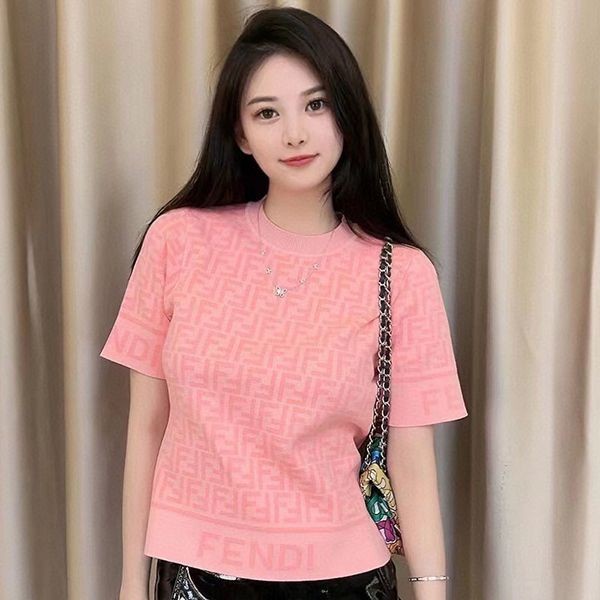 Very popular 22SS Fendi FF logo cotton terry oversized T-shirt fake fem15650 Very popular 22SS Fendi FF logo cotton terry oversized T-shirt fake fem15650