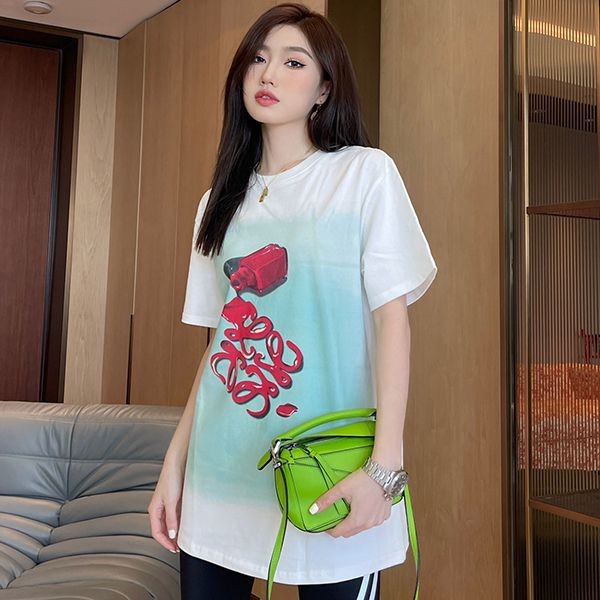 No.1 popular Loewe multicolor graphic cotton T-shirt replica lod79186 No.1 popular Loewe multicolor graphic cotton T-shirt replica lod79186