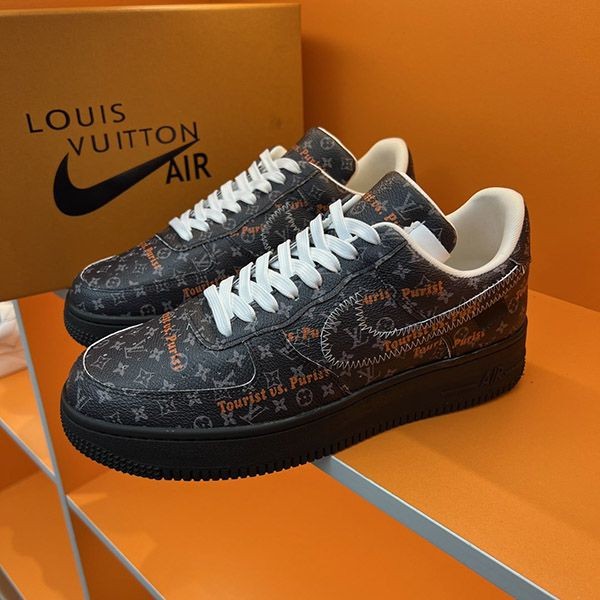 The rapidly growing popularity of Louis Vuitton x Nike Air Force 1 replica collaboration low-top sneakers vun89019