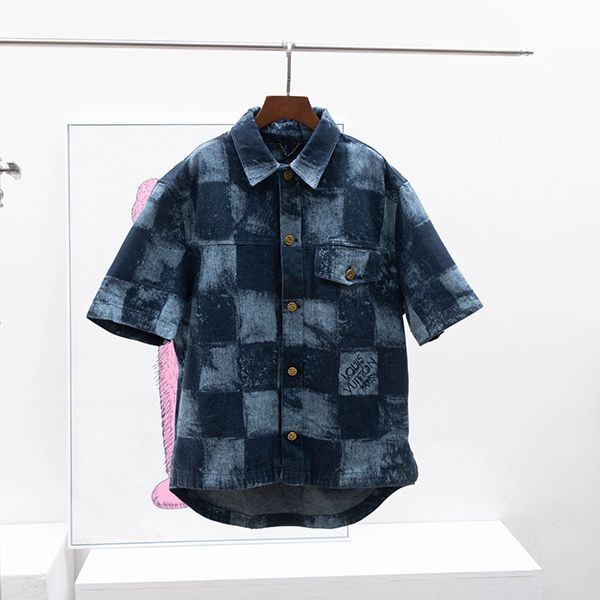 Rare Louis Vuitton denim T-shirt replica vug43565