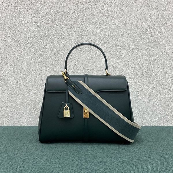 ☆Super popular☆Celine 16 (Ceze) Replica Medium Shoulder Bag Green [3 sizes] Cem85504