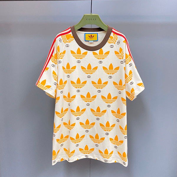 Very popular all over the world? Adidas x Gucci cotton jersey T-shirt replica gus90660 Very popular all over the world? Adidas x Gucci cotton jersey T-shirt replica gus90660